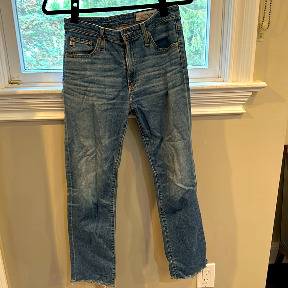 AG Isabelle high rise straight crop Jean